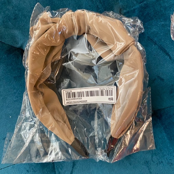 Lot of 5 Bow Headbands Red Green Taupe Baby-Blue Burgundy Hair Accessories - Picture 10 of 12